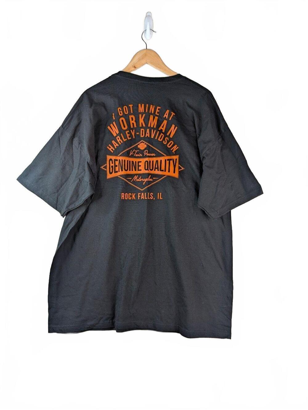 Harley-Davidson Rock Falls, Illinois Men's Black Graphic T-Shirt XXL